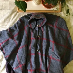 VINTAGE 60s wool cape